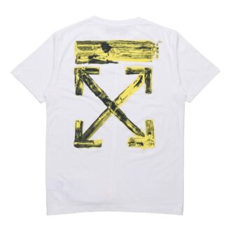 Ryggmaling Graffiti Arrows-trykk Kort ermet Hvit