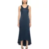 Satin Backless Midi Kjole