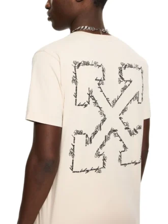 Script Arrow Slim T-skjorte