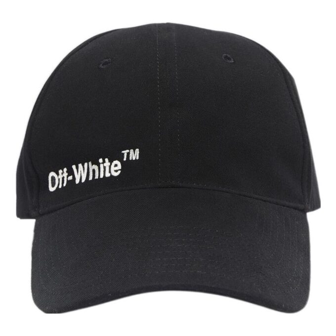 Sideprintet logo svart cap