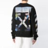 Sidestripe Rund hals Vanlig versjon Svart