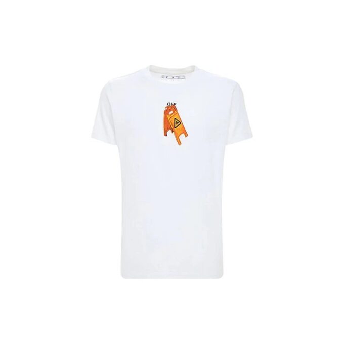 Skeleton Logo Printing Kortærmet Hvit