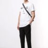 Sketch-trykk, kort ermet, hvit, unisex