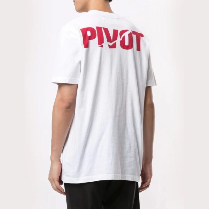 Sketch-trykk, kort ermet, hvit, unisex