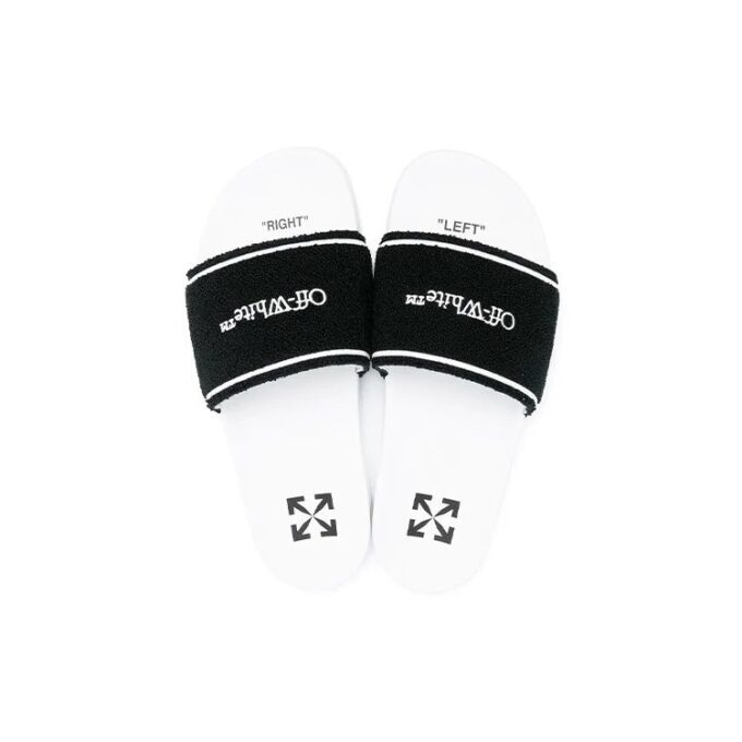 Sliders «Håndkle – Hvit Svart»
