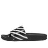 Sliders «Spray Stripe – Svart Hvit»