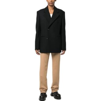 Slim-cut skreddersydd kashmirbukse «Brown»