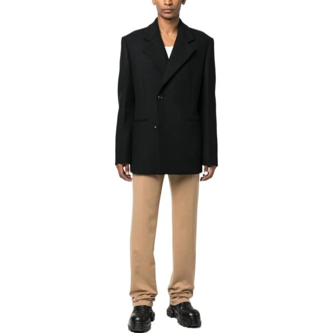 Slim-cut skreddersydd kashmirbukse «Brown»