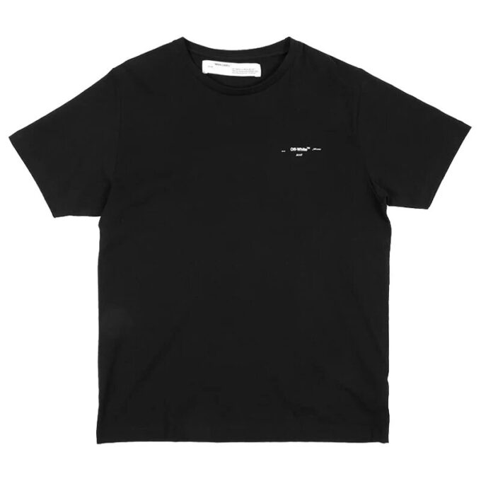 Slim Fit T-skjorte med 3D-markørgrafikk /Hvit