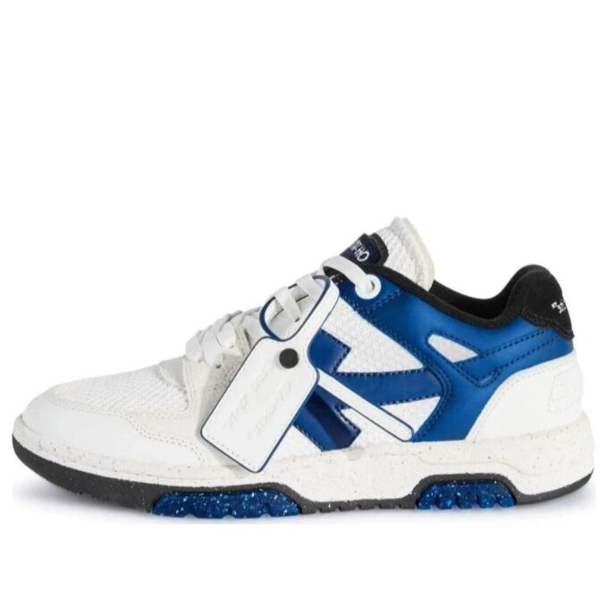 Slim Out Of Office fargeblokk-Sneakers «White Navy»