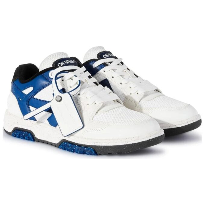 Slim Out Of Office fargeblokk-Sneakers «White Navy»