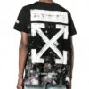 Splash Ink kortærmet løs unisex svart