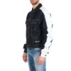 Spleiset ermet Denim-jakke blå