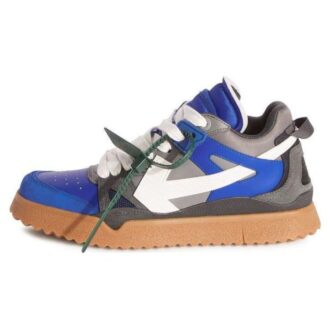 Sponge Mid-Top Sneakers &laquo;Blå Hvit Grå Tan&raquo;