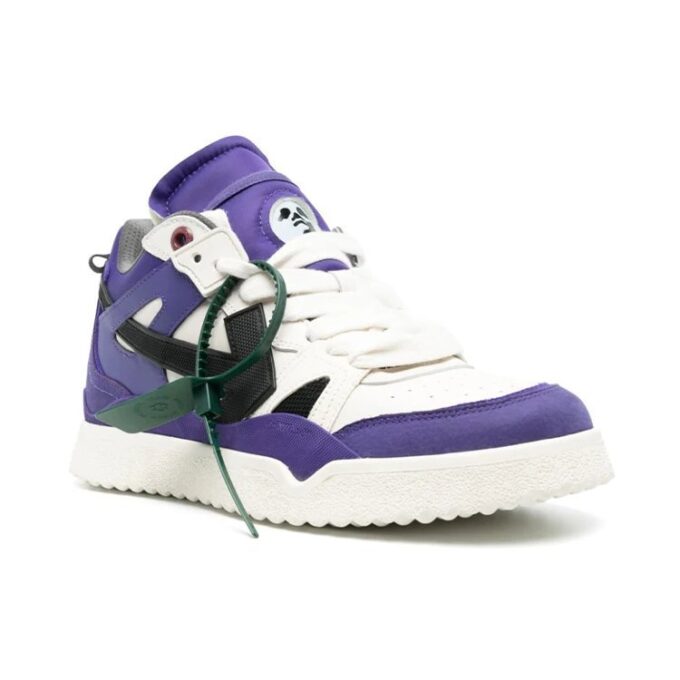 Sponge Mid-Top Sneakers &laquo;Lilla Hvit Svart&raquo;