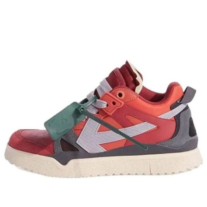 Sponge Mid-Top Sneakers «Red Grey»