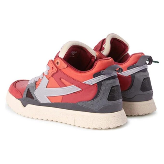 Sponge Mid-Top Sneakers «Red Grey»