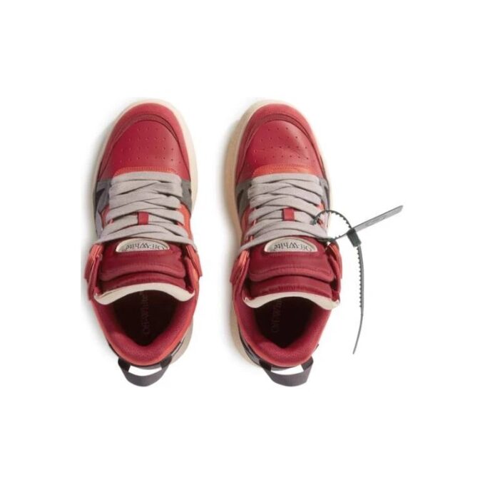 Sponge Mid-Top Sneakers «Red Grey»