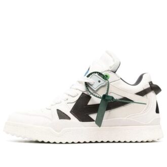 Sponge Mid-Top Sneakers «White Black»