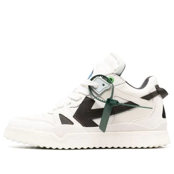 Sponge Mid-Top Sneakers «White Black»