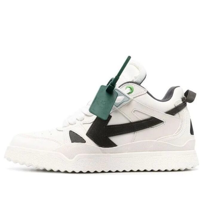 Sponge Mid-Top Sneakers «White Black»