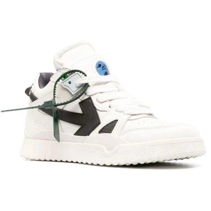 Sponge Mid-Top Sneakers «White Black»