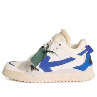 Sponge Mid-Top Sneakers «White Blue»