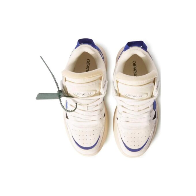 Sponge Mid-Top Sneakers «White Blue»