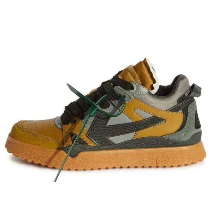 Sponge Mid-Top Sneakers «Yellow Grey»