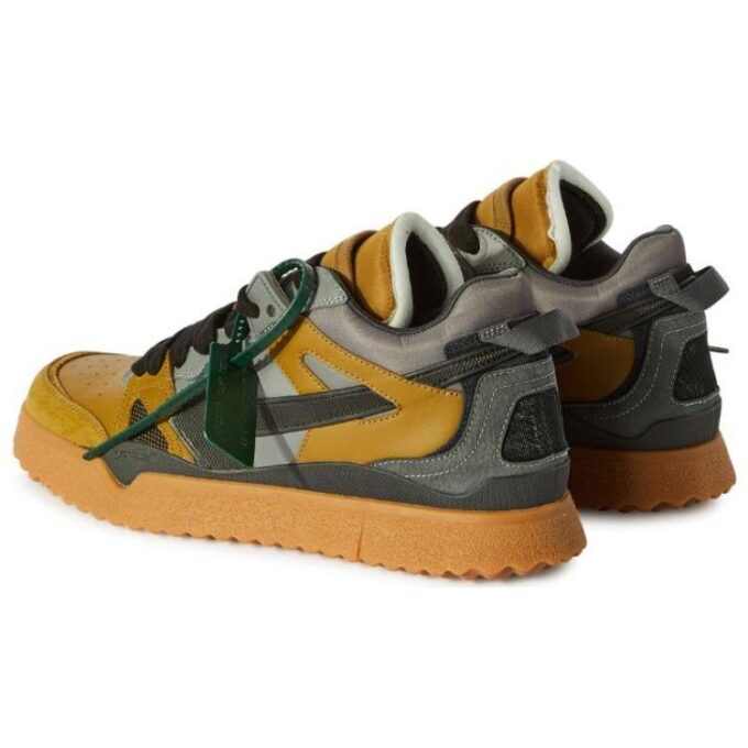 Sponge Mid-Top Sneakers «Yellow Grey»
