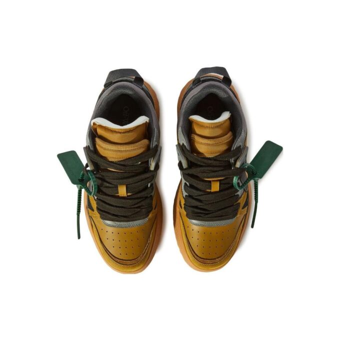 Sponge Mid-Top Sneakers «Yellow Grey»