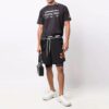Sportsshorts med aktivt pilemønster, svart