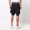 Sportsshorts med aktivt pilemønster, svart