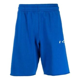 Sportsshorts med logotrykk, slim fit-versjon, blå