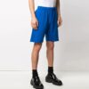 Sportsshorts med logotrykk, slim fit-versjon, blå