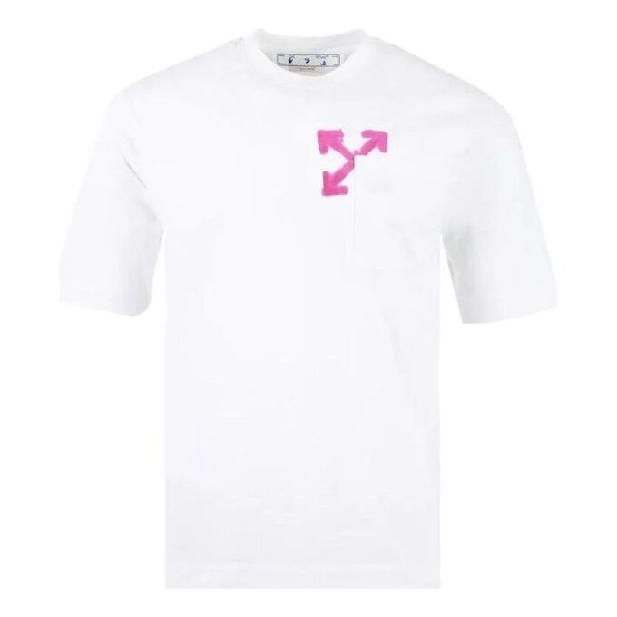 Spray Arrow Pocket Skate-T-skjorte «Hvit/Lilla»