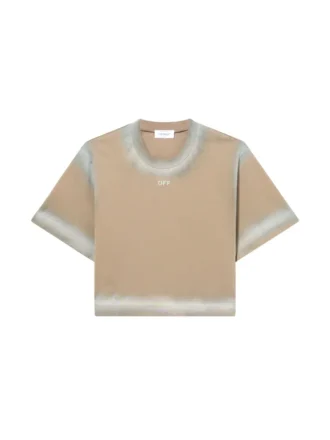 Spray Off Stamp Crop T-skjorte