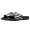 Spray Stripe Slider «Black White»