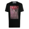 Sprayed Caravaggio kortærmet slim-fit T-skjorte «Svart»