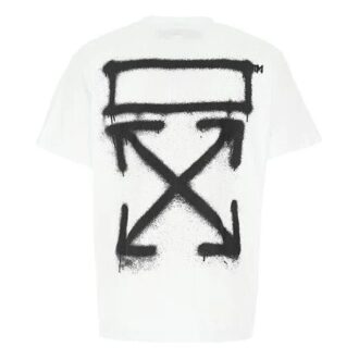 Spraymaling Arrows skisse kort ermet oversize &laquo;hvit svart&raquo;