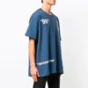 SS19 99 Sommer Oversize-skjorte i bomull med grafisk trykk