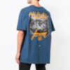SS19 99 Sommer Oversize-skjorte i bomull med grafisk trykk
