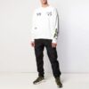SS19 Fleece med tegneseriefigurer for menn, hvit