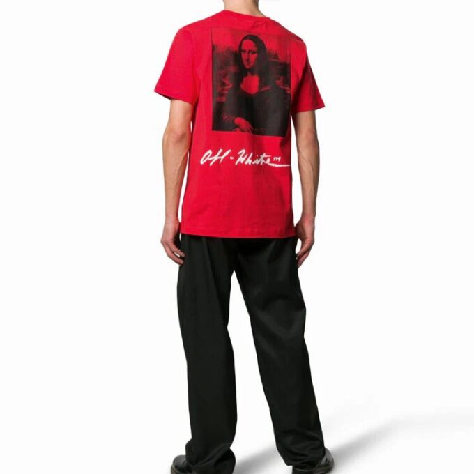 SS19 Herre-T-skjorte med Mona Lisa-logo, normal passform