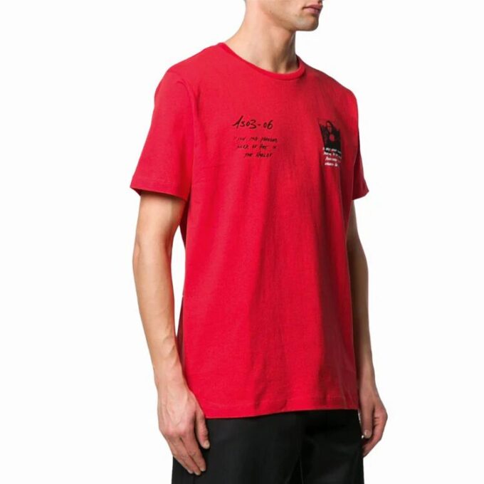 SS19 Herre-T-skjorte med Mona Lisa-logo, normal passform