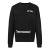 SS19 Impressionist Virgil Abloh Slim Crewneck-genser Svart