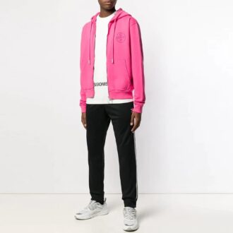 SS19 Logo-hettejakke for menn, rosa