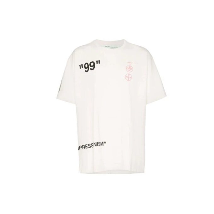 SS19 Oversize-T-skjorte med kort erme og 99-logo på ryggen