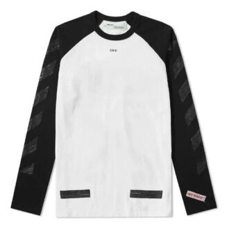 SS19 raglanermer Colorblock Arrows Langermet Vanlig versjon Hvit