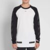 SS19 raglanermer Colorblock Arrows Langermet Vanlig versjon Hvit
